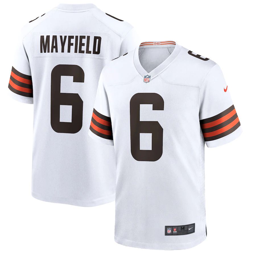 Men Cleveland Browns #6 Baker Mayfield Nike White Player Game NFL Jersey->cleveland browns->NFL Jersey